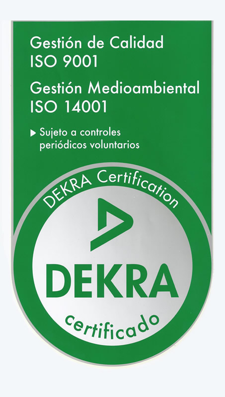 Nuestros estándares de seguridad y calidad operativa están verificados por un organismo externo, no solo declarados por nosotros.