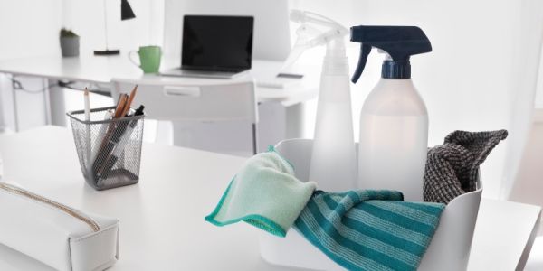 Productos y material para organizar un plan de limpieza de oficinas